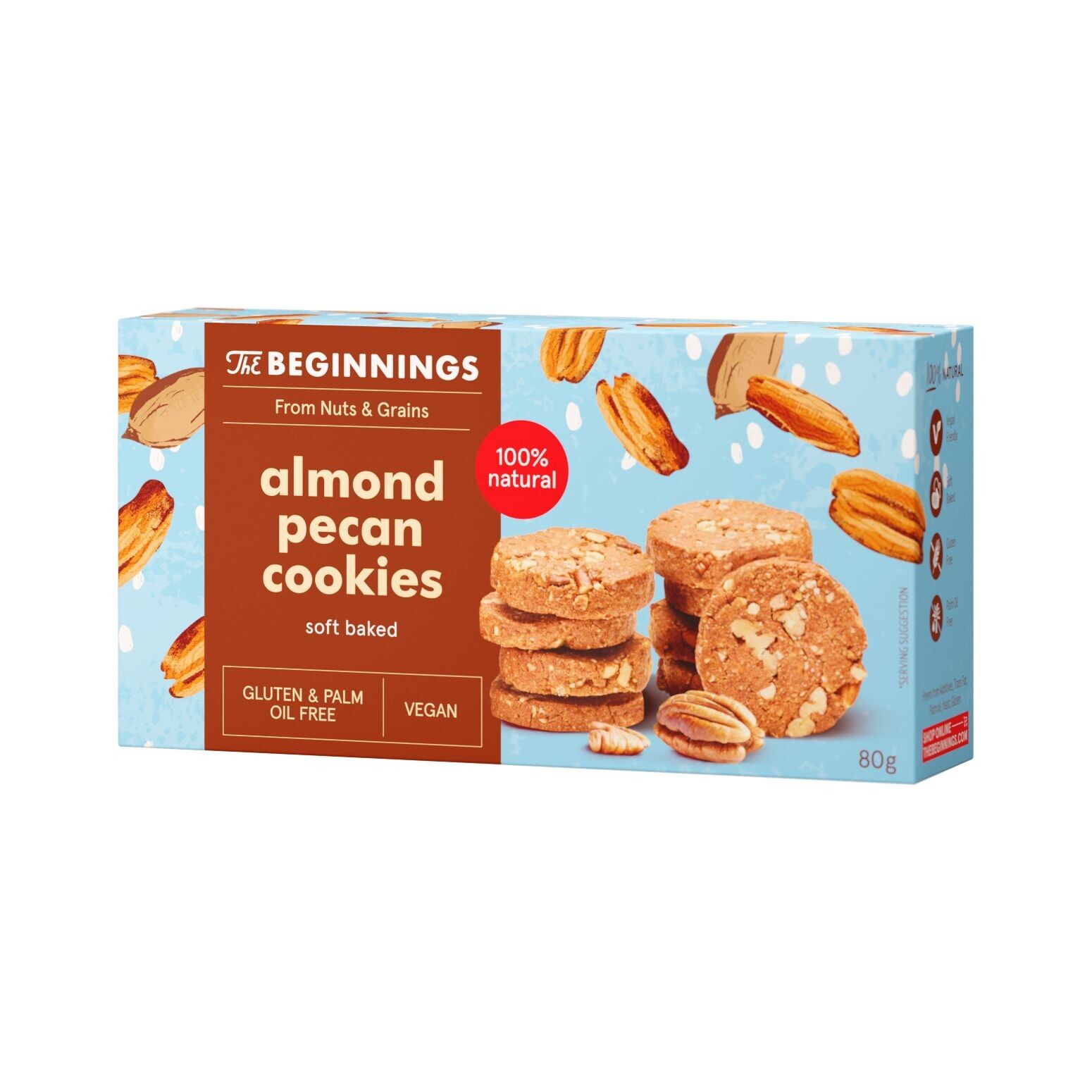 Almond pecan cookies 80 g