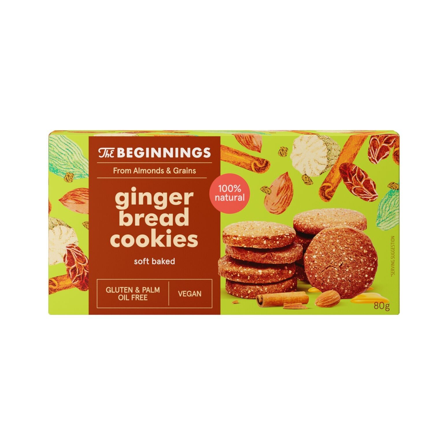 Almond gingerbread cookies 80 g