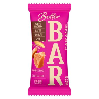 Caramel bar with whey protein 50 g