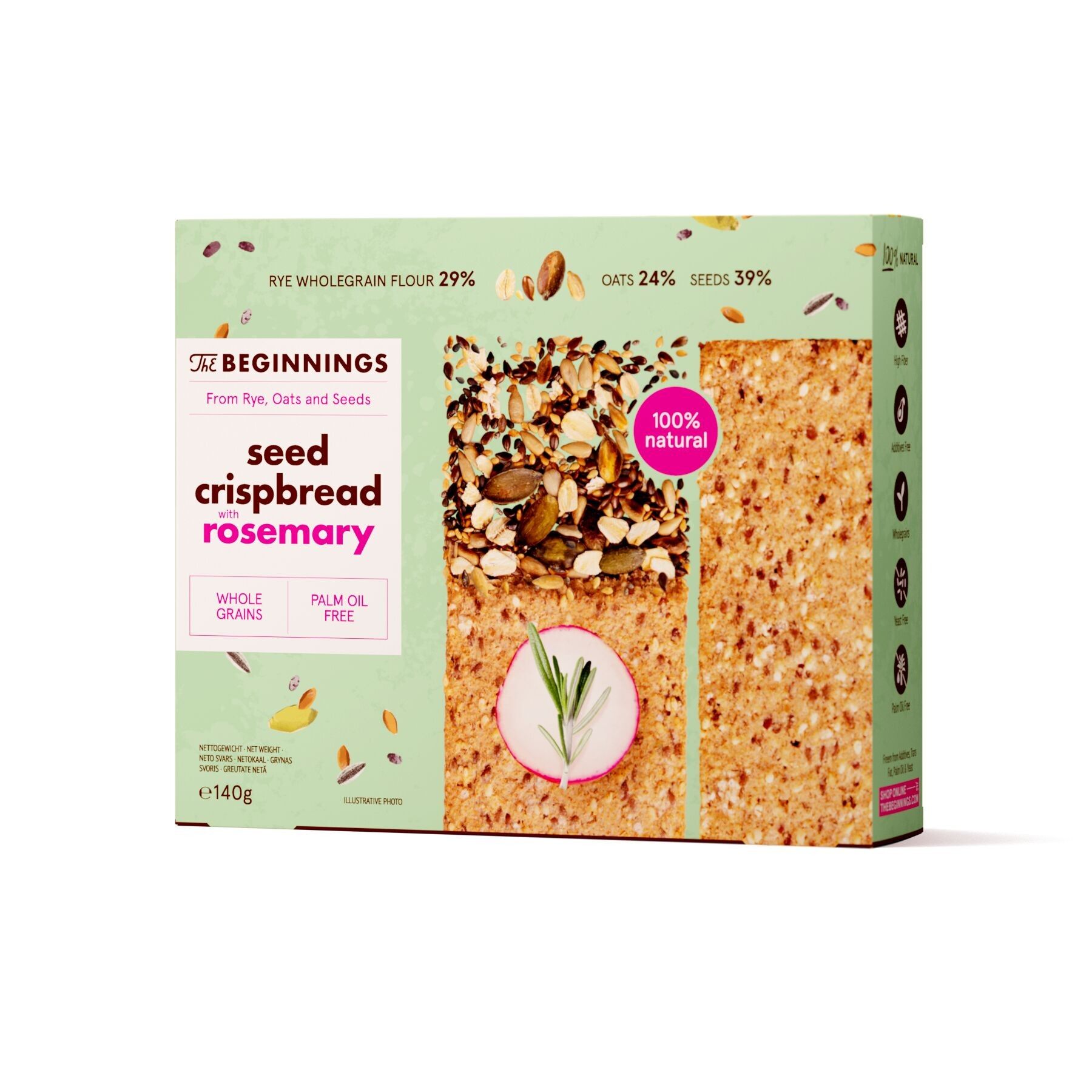Crispbreads with rosemary 140 g