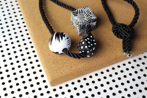 3 Shapes Necklace #02 ,