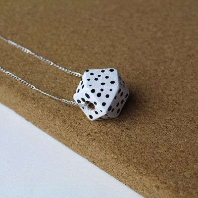 COLLIER ROLY POLY 1-5 - POIS BLANC ,