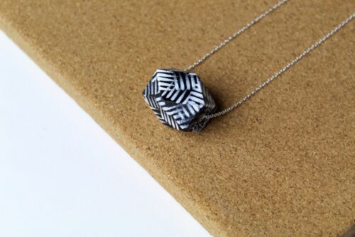 POLYGON Necklace Assorted - DASHES BLACK ,