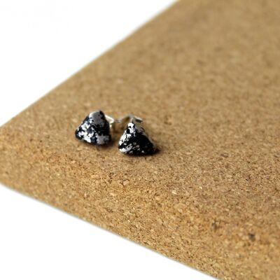 PENDIENTES TRIANGULO - Blanco ,