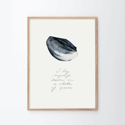 Shell of peace - art print - 30 x 40 cm