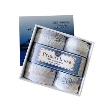Ensemble de serviettes japonaises premium 100% coton, Gift Prima Classe Face Wash, Imabari fabriqué au Japon 1
