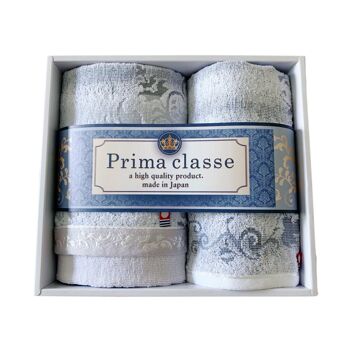 Ensemble de serviettes japonaises premium 100% coton, Gift Prima Classe Face Wash, Imabari fabriqué au Japon 4