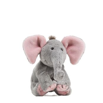 Peluche éléphant "BabySugar" rose taille "XS" 5