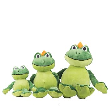 Peluche grenouille "Charles" taille "M" 8
