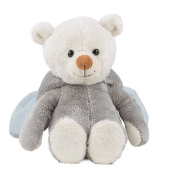 Peluche à capuche ours TeddyFant bleu 5