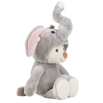 Peluche à capuche ours TeddyFant rose 7