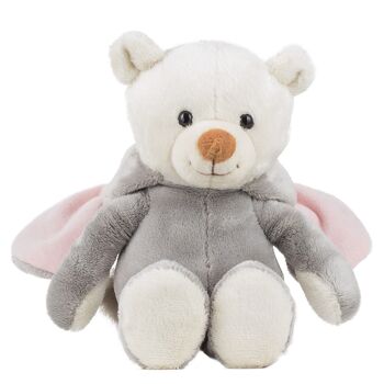 Peluche à capuche ours TeddyFant rose 10