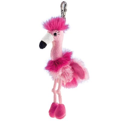 Plush keychain flamingo "Chantal"