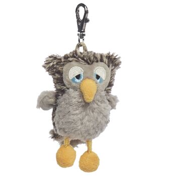 Porte-clés peluche hibou "Eulalia" petit modèle