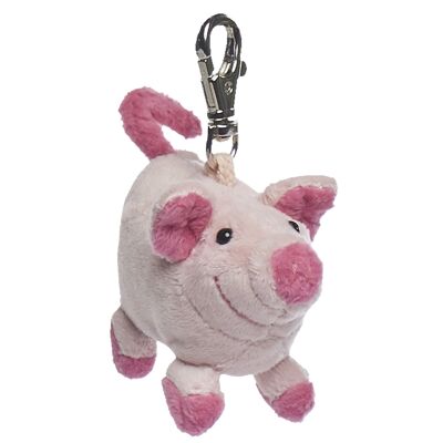 Porte-clés peluche cochon "Loulou" petit modèle