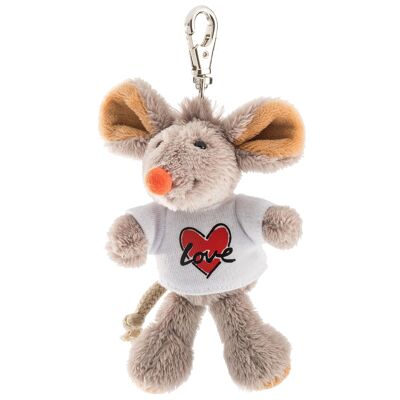 Plush keychain mouse "Love"