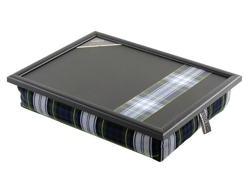 Lap Tray with Cushions Tartan Dress Gordon Stripe