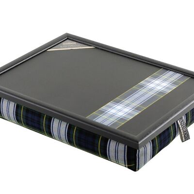 Lap Tray with Cushions Tartan Dress Gordon Stripe