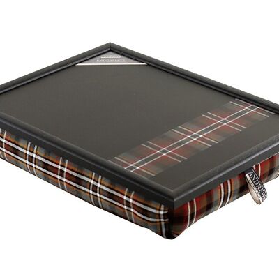 Plateau avec coussins Tartan Scott Weathered Stripe