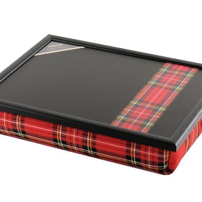 Plateau avec oreillers tartan Royal Stewart Stripe