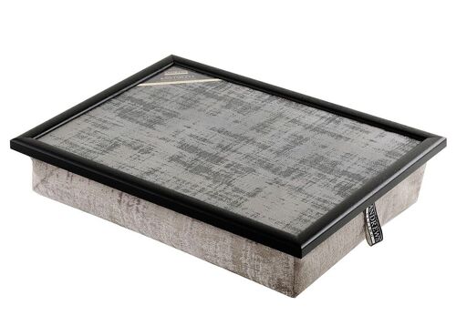 Andrews lap tray with cushion Alessia Silver