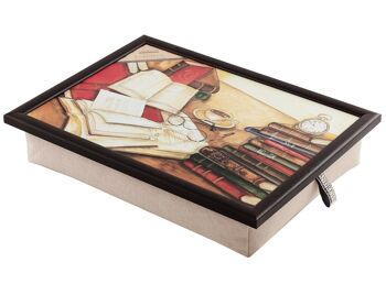 Lap Tray Laptray avec plateau de coussin pour les livres d'ordinateur portable 1