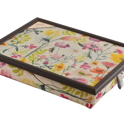 Andrews lap tray with cushions Cottage Garden Flower