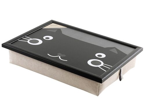 Lap tray Laptray with cushion Tray for laptop Happy Face Cat