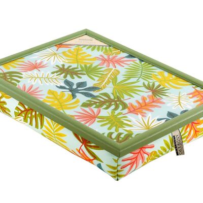 Andrews Lap Tray with Pillow Leaf Collage