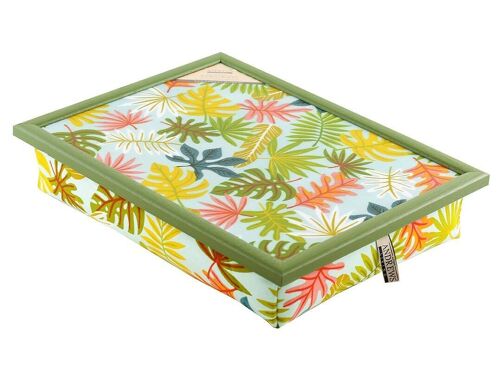 Andrews Lap Tray with Pillow Leaf Collage