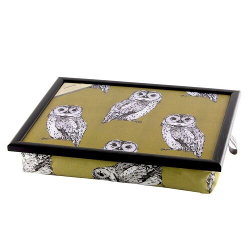 Andrews Lap Tray with Cushion Tawny Owl Owls