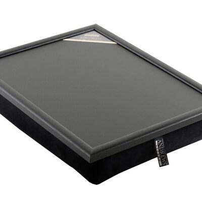 Plateau pour ordinateur portable avec plateau coussin pour ordinateur portable noir uni