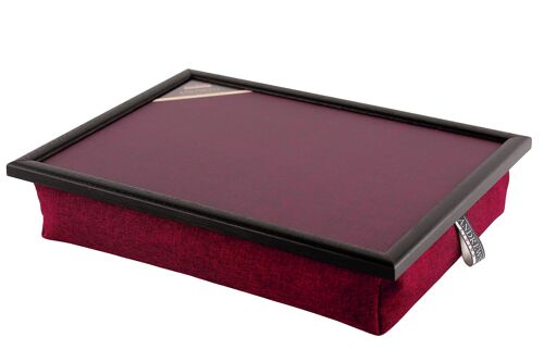 Lap tray with cushion Laptray Uni Bordeaux red