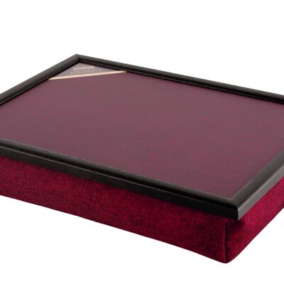 Lap tray with cushion Laptray Uni Bordeaux red