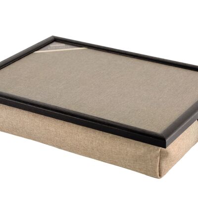 Vassoio con cuscino Laptray Uni Dark Beige