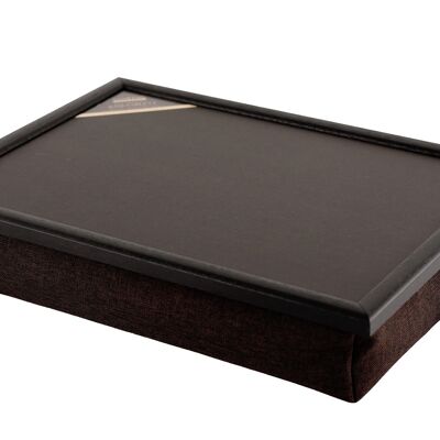 Lap tray with cushion Laptray Uni Dark Brown