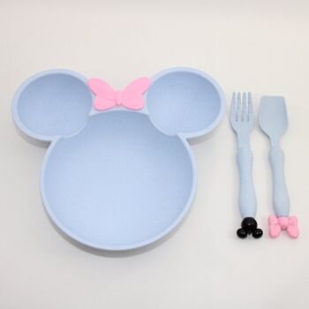 Assiette Minnie Bleu 2