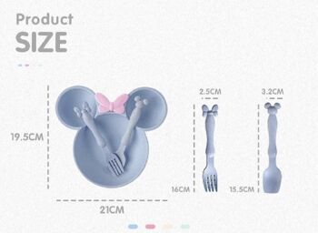 Assiette Minnie Bleu 5