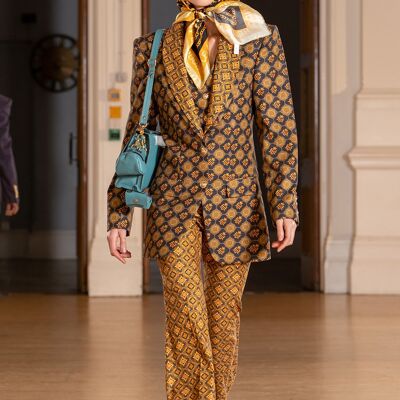 Bufanda de seda con estampado exclusivo de Helen Anthony