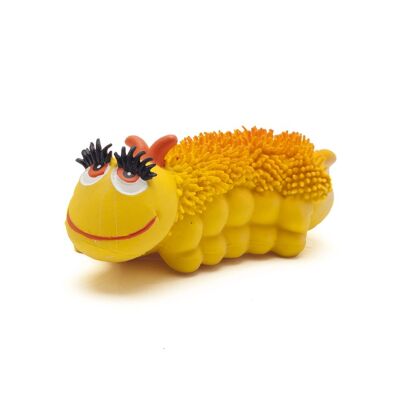 CARLY the Caterpillar Yellow, w/squeaker