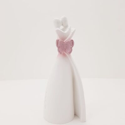 Spouses - Small Ornament Statue,pink butterfly