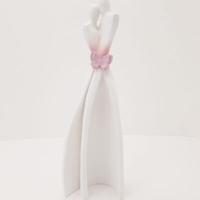 Spouses - Medium Ornament Statue, pink butterfly