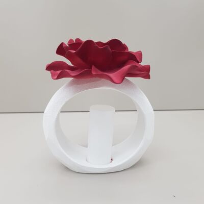 Round Room Scenter With Red Camelia