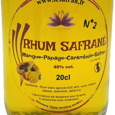Arrangierter Rum Mango Papaya Karambole Safran Nr. 2