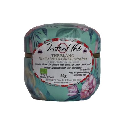 Organic white tea Vanilla-Flowers-Saffron, 30g, 20 cups