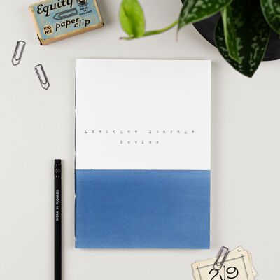 Analogue Storage Device - Blue Hand Made recycled Notebook
