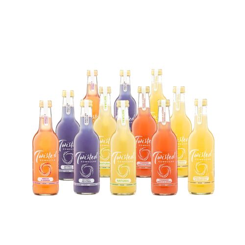 Twisted Kombucha Mixed Case - 12 bottle case