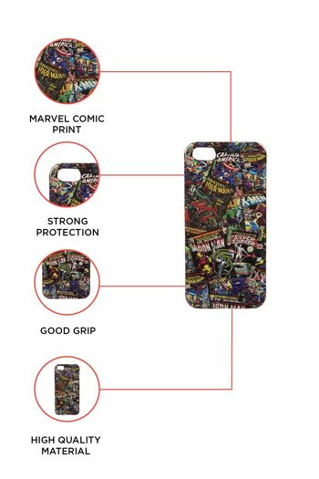 Coque iPhone 5/5s Marvel Noire 3