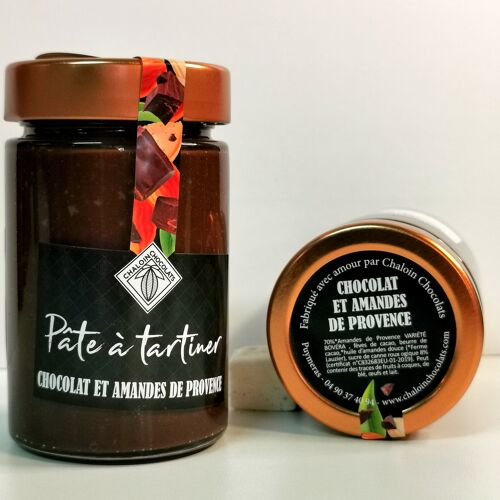 Pâte à tartiner Chocolat-amandes de Provence