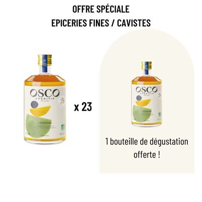 OSCO Probierpaket 70cl x 24 - ideal zum Entdecken unseres charaktervollen alkoholfreien Aperitifs mit frischem Geschmack und sehr wenig Zucker!